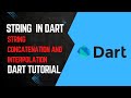 string concatenation & interpolation in dart | dart Fundamental Course | Dart tutorial in Hindi