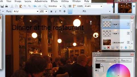 Add a caption to an image in Paint.NET