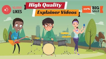 I will create 2d animation video or animated explainer video in 24h