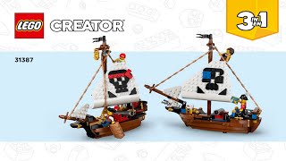 LEGO Instructions - Creator - 31387 - Iconic Pirate Ship - 3 in 1 (Book 3)