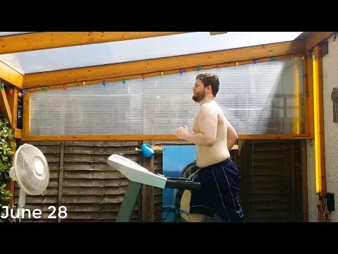 Man Films Treadmill Weightloss Over 8 Months