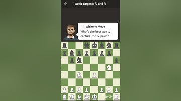 Chess Lesson - Weak Targets: F2 & F7 squares