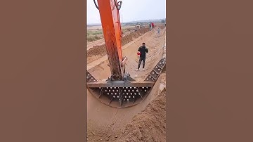 Trench digging: Customize shaped molds to ensure trench quality and boost efficiency.#diy #tools