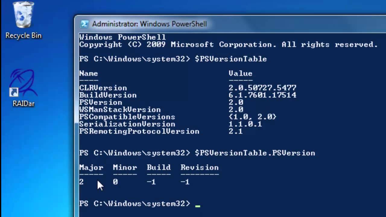 PowerShell 03 - Finding out which PowerShell version you are using ...