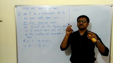 CSIR NET Mathematics DEC 2017|| ROC||complex analysis video lectures