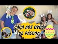 DESAFIO DA PÁSCOA! CAÇA AOS OVOS + ABRINDO NOSSOS OVOS DE PÁSCOA 🍫
