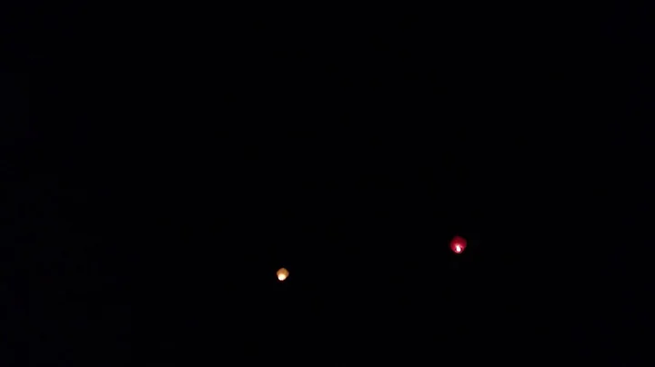 Chinese hot air balloons for New Years Eve 2012