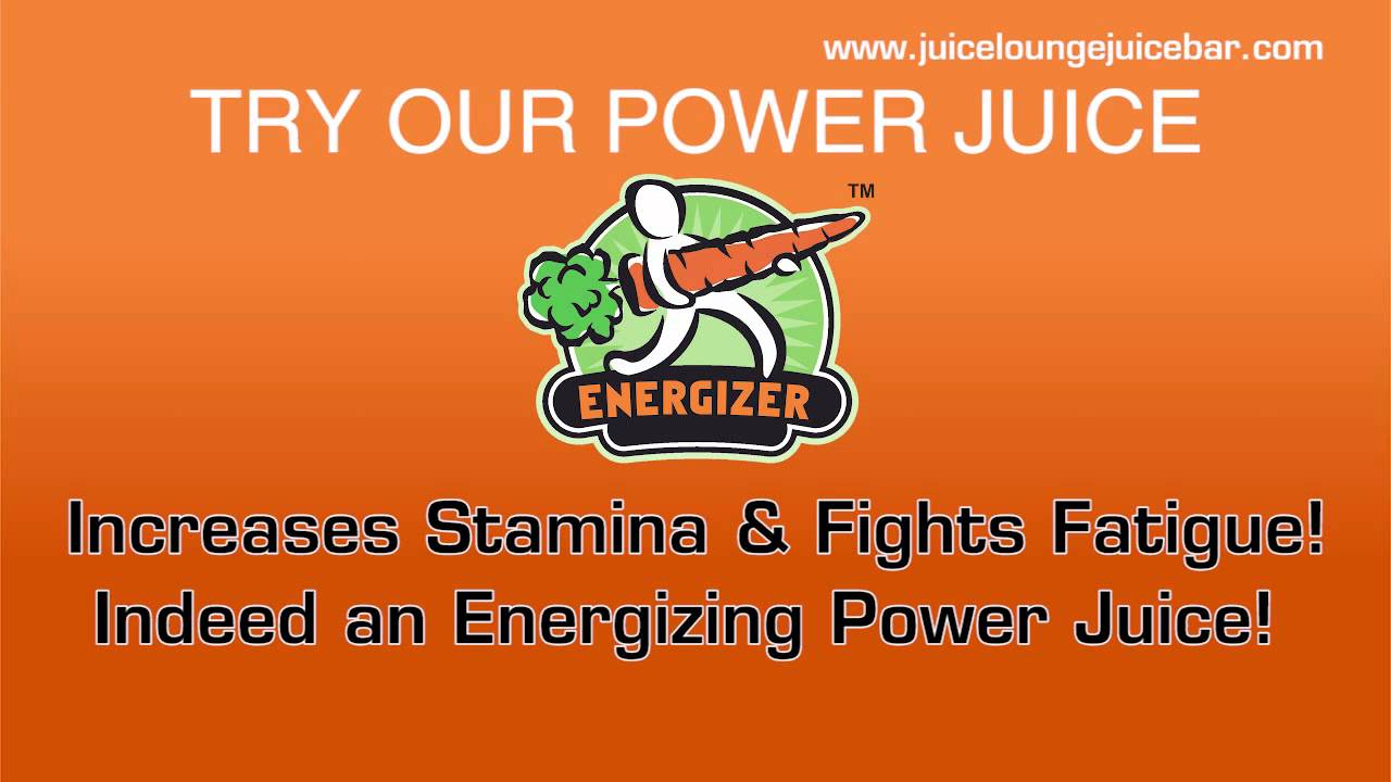 Juice Lounge Menu Energizer Juice YouTube