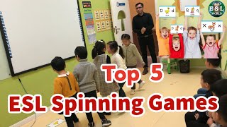 284 - Top 5 ESL Games for Kids| Spin Around