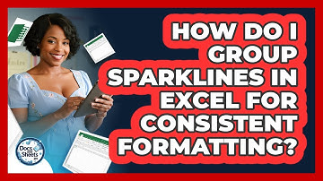 How Do I Group Sparklines In Excel For Consistent Formatting? - Docs and Sheets Pro