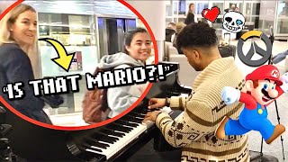 Playing VIDEO GAME THEME SONGS On Piano In Public!