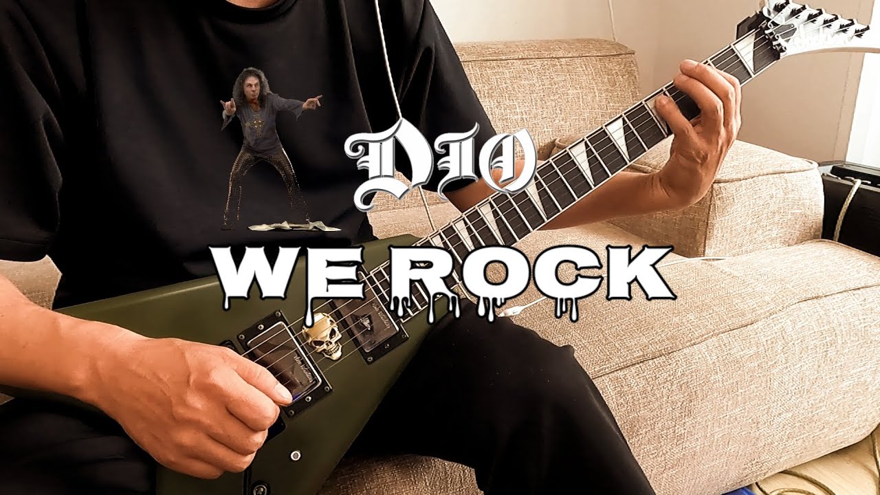 Dio We Rock Guitar Cover Jackson J32 King V Youtube
