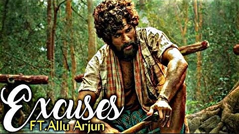 FT.pushpa bhao Evolution X Excuses🔥||@Allu Arjun😈||Song by APDhillon ❤||Gurinder Gill ❤
