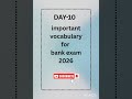 vocabulary of the day 💛 #aspirants #english #views #bankerslife #dailyshorts #learnloud23 #allbank