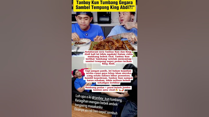 Tanboy Kun Tumbang! Sambel Tempong King Abdi Nggak Ada Ampun! #tanboykun#kingabdi#sambal#tumbang#new