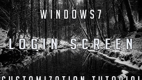 Computer Basics - How to Customize Windows 7 Log In Screen