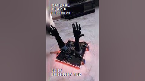 gesture controlled intuitive bot using esp32 Arduino