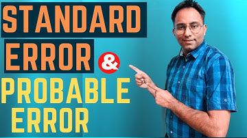 Standard Error and Probable Error #statistics #regression #correlationcoefficient #statistics #stats