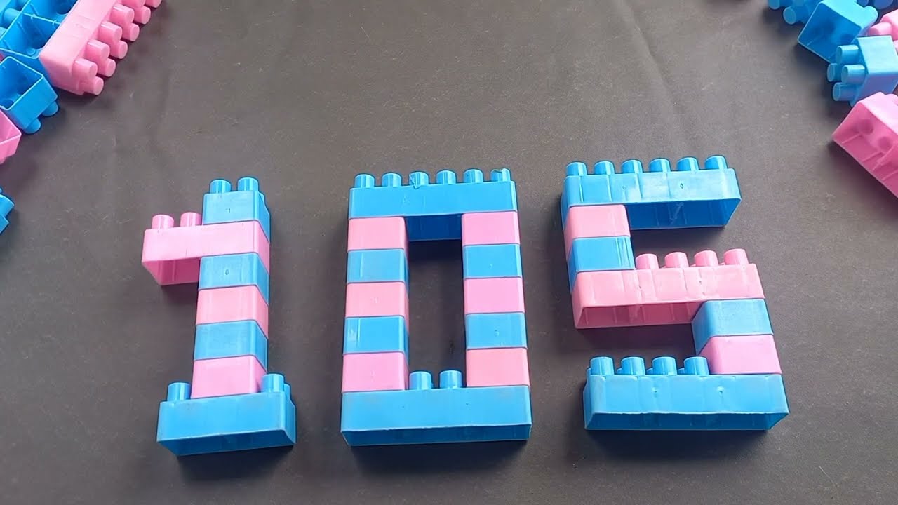 Satisfying DIY lego number 105 / ASMR Building blocks