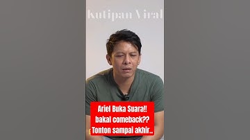 TANDA-TANDA COMEBACK NOAH?? Ariel Buka Suara!