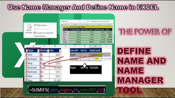 Excel Tips and Tricks | How To Use Name Manager And Define Name in EXCEL. make formula more simple