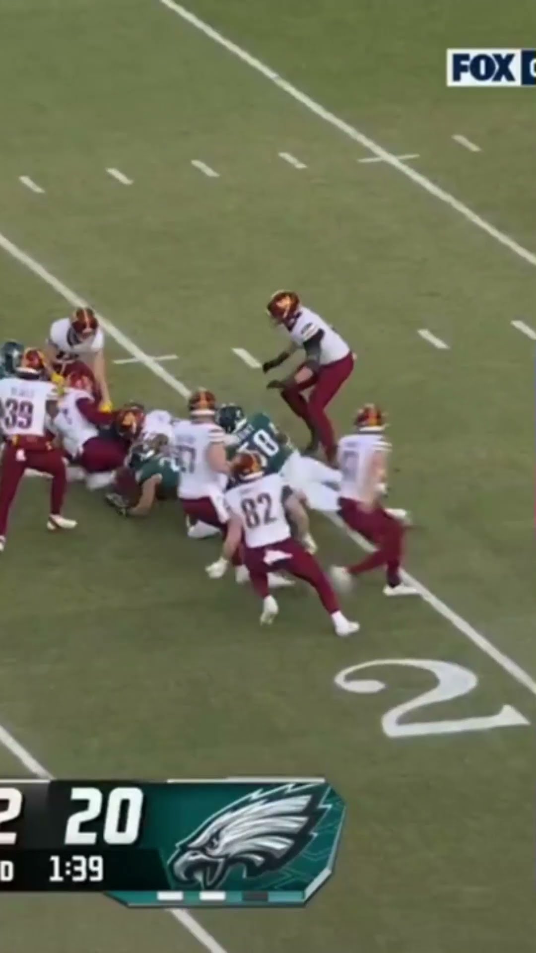 Will Shipley FORCES THE FUMBLE on special teams, EAGLES BALL!!! ?? Eagles vs Commanders Highlights