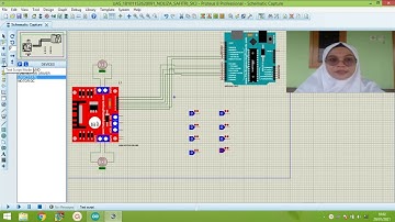 Simulasi Rangkaian Pengontrolan Motor-DC Menggunakan Driver Motor-L298N Dan Logic State Di Proteus