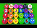 Numberblocks 🏳️🌈 Looking For All Clay with Mini Circle Coloring! Satisfying ASMR Videos