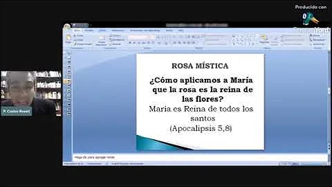 Charla Mariana: ROSA MISTICA - P. Carlos Rosell. (...