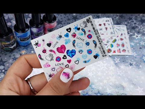 Маникюр на короткие ногти.  Milli Art Nails. ГЕЛЬ-ЛАК для слайдеров?? Слайдеры от Анны Ткачевой.