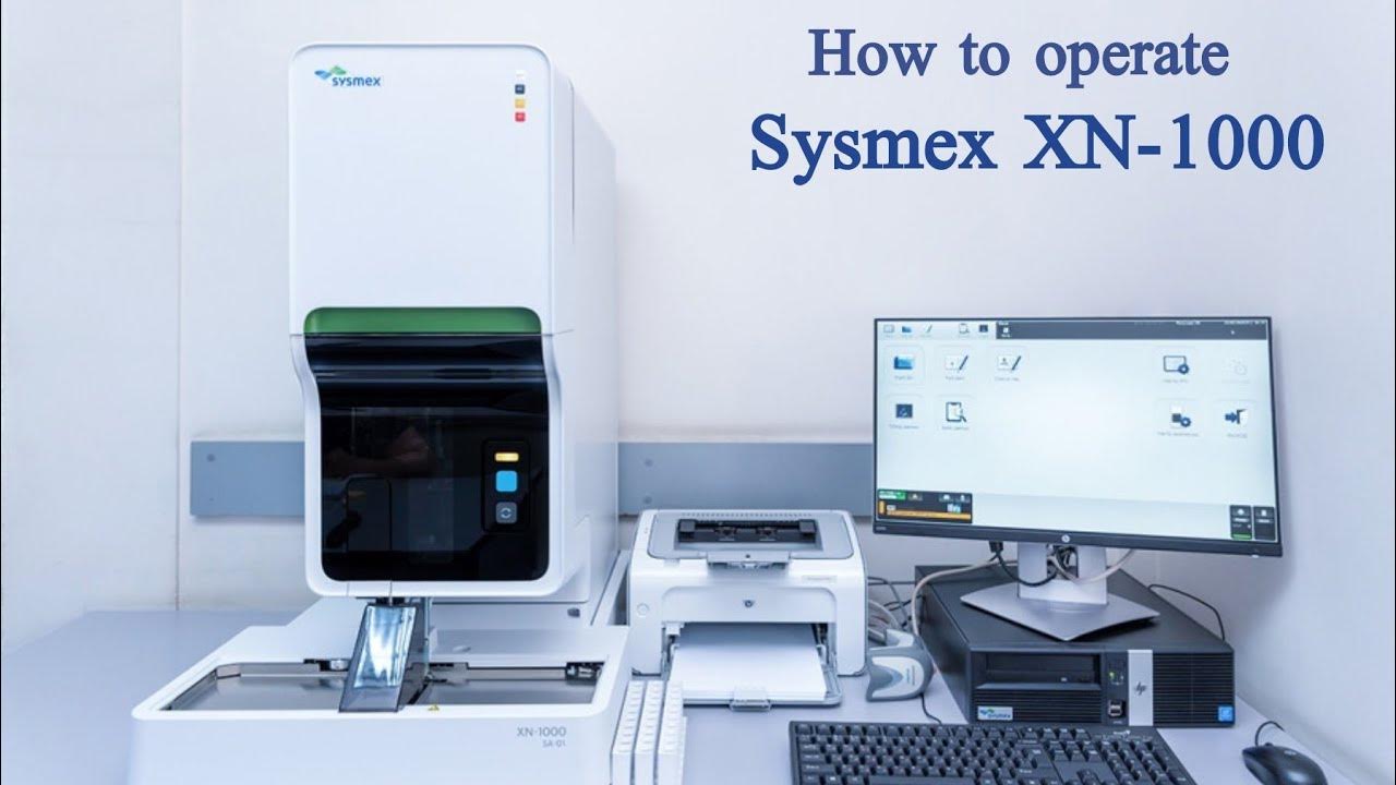 How to operate sysmex xn 1000 cell counter cbc test run hematology