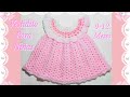 Como tejer un vestido Pinafore fácil y rápido para niñas en gancho 0-12 meses #131 -Crochet for Baby