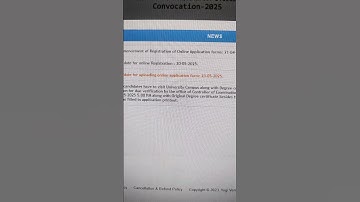 YVU CONVOCATION LAST DATE 23/05/2025 || YVU Original Degree Certificate APPLY HERE