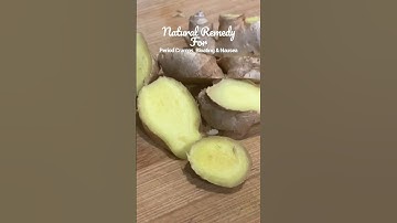 Ginger for Period Cramps, Bloating and Nausea | Natural Remedy #naturalremedy #ginger #herbalist