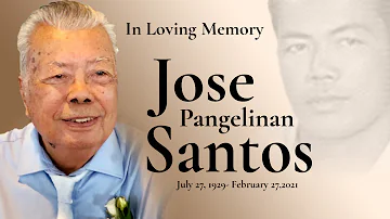 Jose Pangelinan Santos  Memorial Service