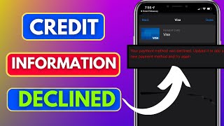 your credit card information has been declined by your credit card company Steam Fixed