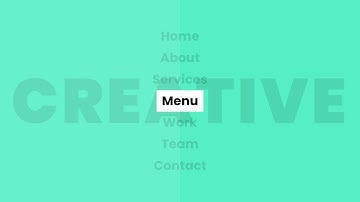 Pure CSS Creative Menu Hover Effects | Html5 CSS3 Tutorial