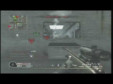 COD4 Jump Shot No-Scope Collateral Across Map!