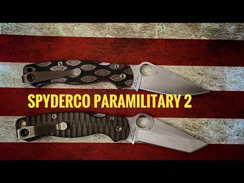 The Spyderco Paramilitary 2. Checks the boxes for me