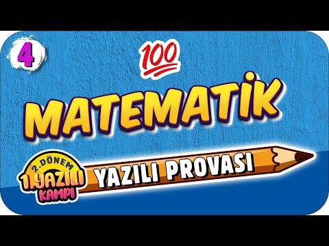 4.Sınıf Matematik 2.Dönem 1.Yazılıya Hazırlık | 2022 📝