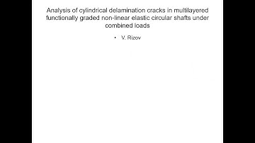 Analysis of cylindrical delamination cracks in multilayered functionally graded ...