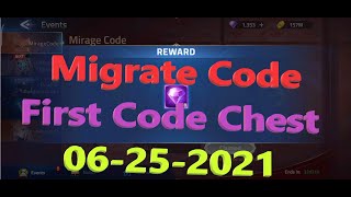 Mobile Legends Adventure | Migrate Code | Redeem CD Key | First Code Chest | Trinh Nguyen