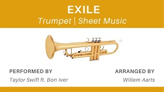 Exile - Taylor Swift ft. Bon Iver | Trumpet | Sheet Music