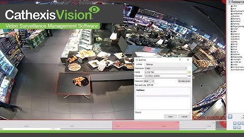 Archiving - Creating a video archive (.CAR)  file
