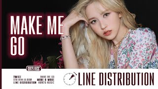 TWICE (트와이스) ~ MAKE ME GO ~ Line Distribution