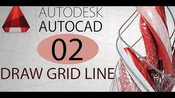 how we draw grid line | column | grid beam in AUTO  CAD [basics] (urdu)