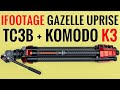 Ifootage gazelle uprise tc3b travel tripod  komodo k3