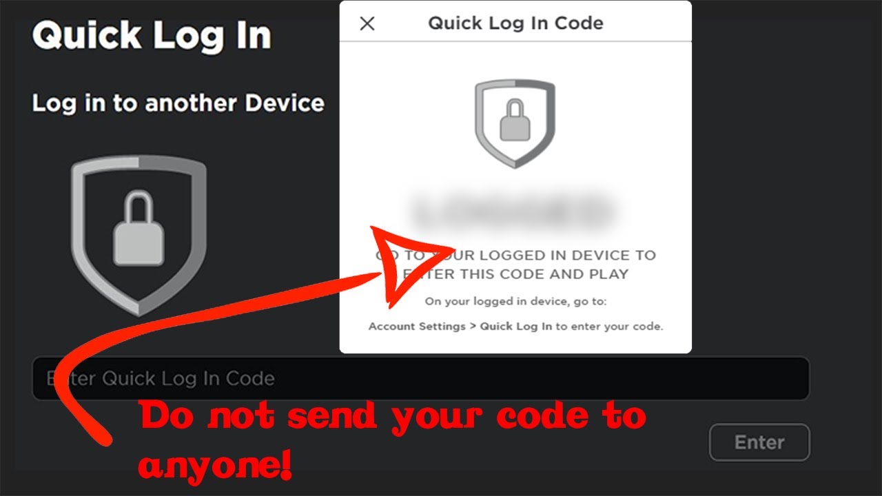 Be Careful Of The Roblox Quick Login Feature Youtube - roblox login code