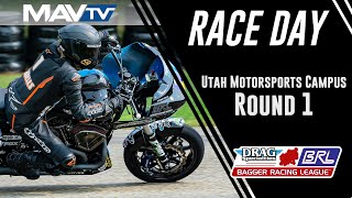 2021 Bagger Racing League Round 1  Utah Motorsports Campus  Full MAVTV Live Broadcast