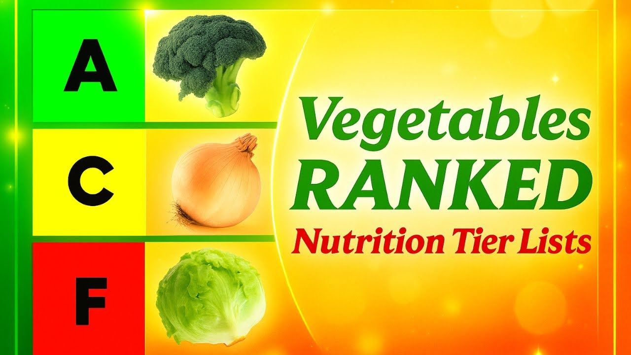 Vegetable Ranked - Nutrition Tier Lists | The ULTIMATE Veggie Power Rankings! 🥬💪